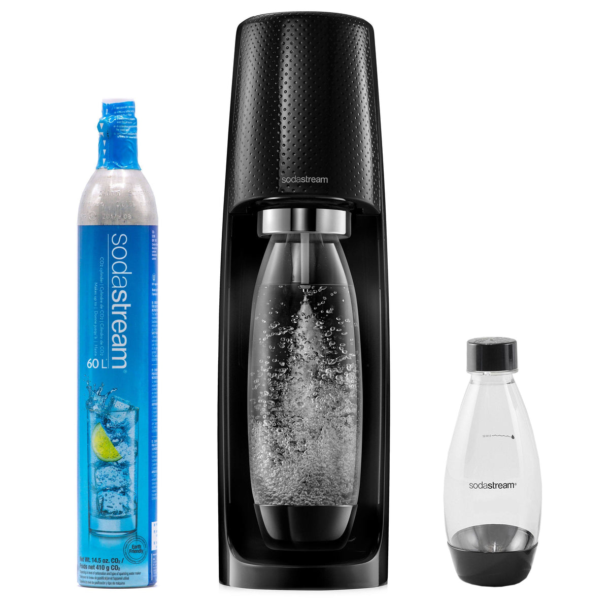 Black Sparkling Water Maker Bundle Kit O8968