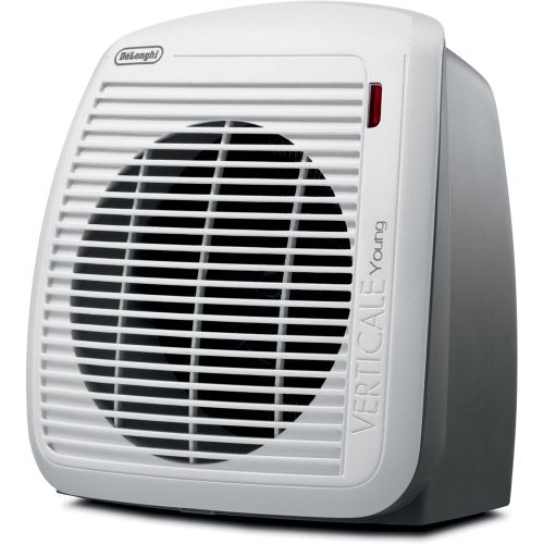 Quiet 1500W Portable Fan Heater with Overheat Protection, White/Gray C117