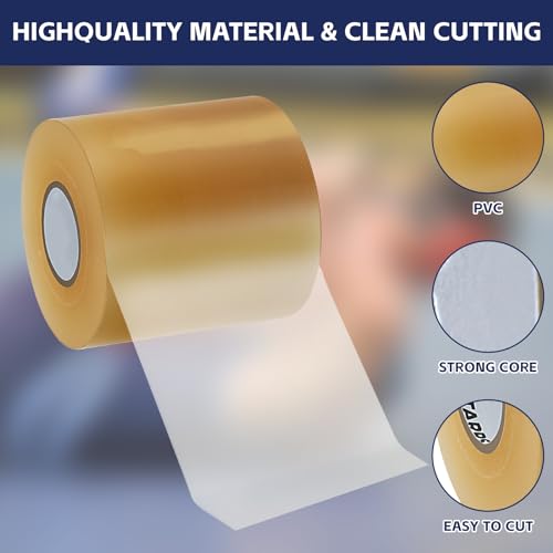 6 Rolls 4" x 108' PVC 7 Mil Seam Cover Tape W867