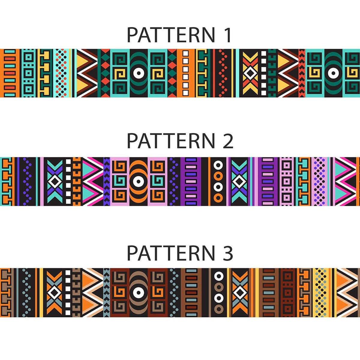 Martingale Dog Collar Nylon Tribal Pattern Adjustable Heavy Duty M374