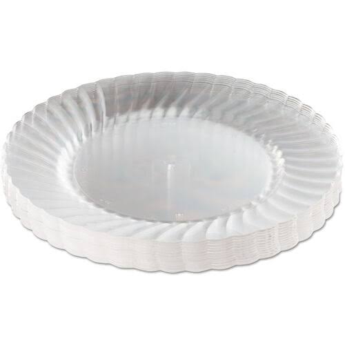 Black Plastic Plates 10.25 in 144/Case L340