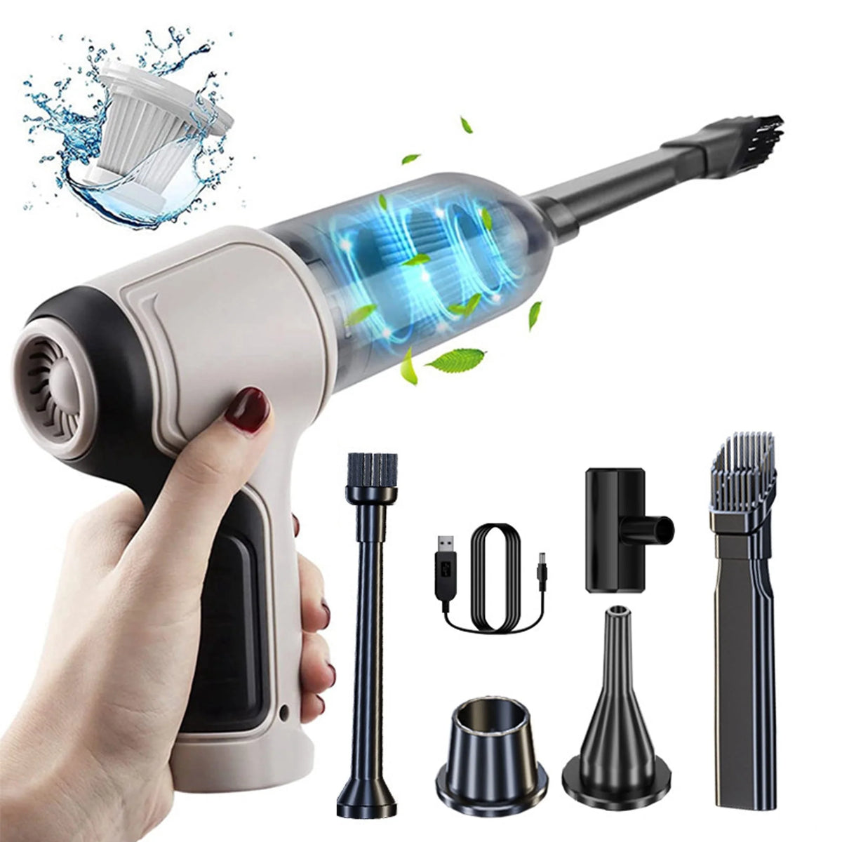 Cordless Handheld Vacuum 9000Pa Wet Dry M44602