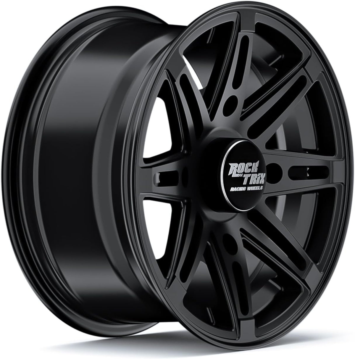 14x7 Matte Black ATV Wheels Rims Set of 4 I550