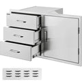 14x8.5 inch Stainless Steel Outdoor Kitchen Drawers Z8512