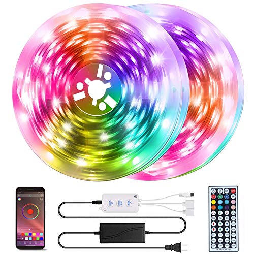 25FT RGB LED Strip Lights with 44 Keys IR Remote N420948