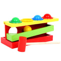 Kid Wooden Color Match Hammering Ball Box Puzzle Game Hand Piling Interactive Toy C2343