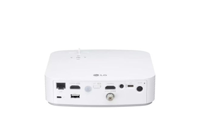 Open Box 100” Portable FHD LED Smart TV Projector - White N2112
