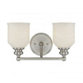 2 Light Bath Bar in Satin Nickel N85772