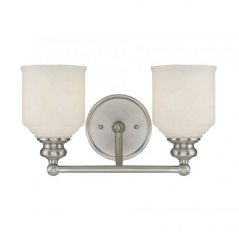 2 Light Bath Bar in Satin Nickel N85772