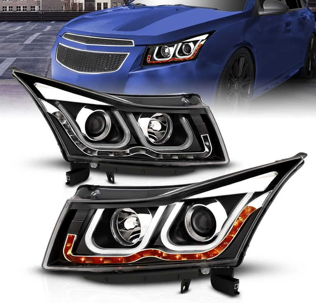 Black Projector Headlights Bar Style J6606