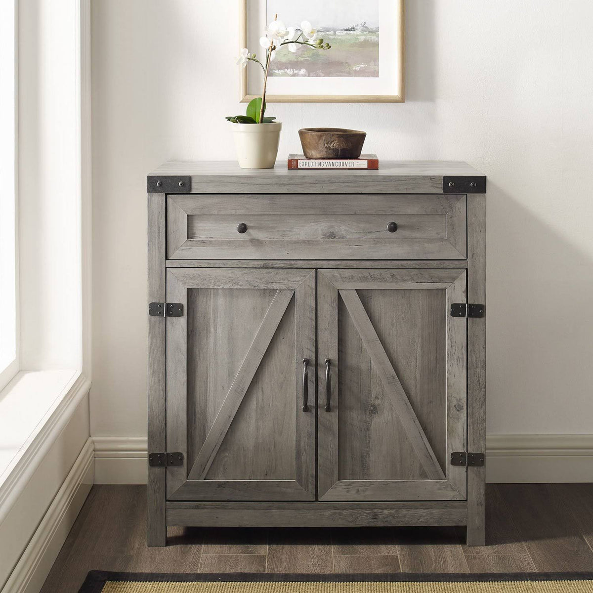 Grey Wash Accent Cabinet N95512