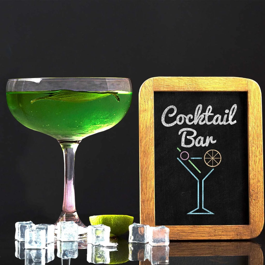 Coupe Cocktail Glasses Set of 2 8oz Crystal Glassware A148