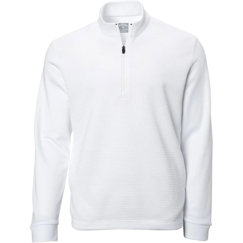 White 1/4 Zip Pullover T3824