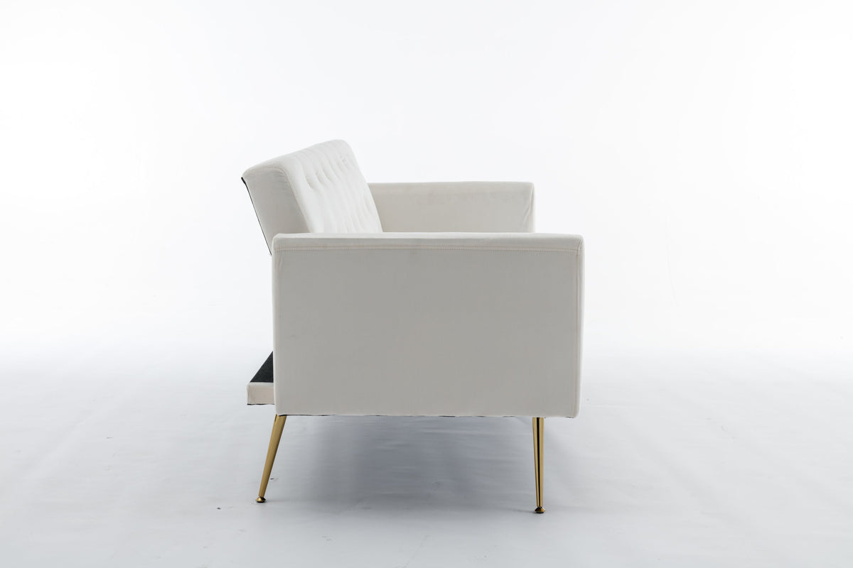 Beige Convertible Sofa Bed I491