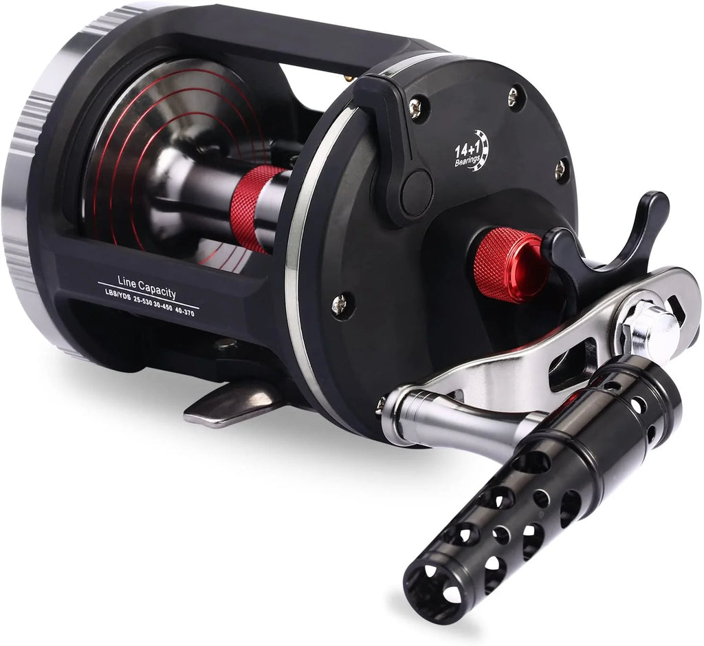 14+1BB Level Wind Trolling Fishing Reel D59607