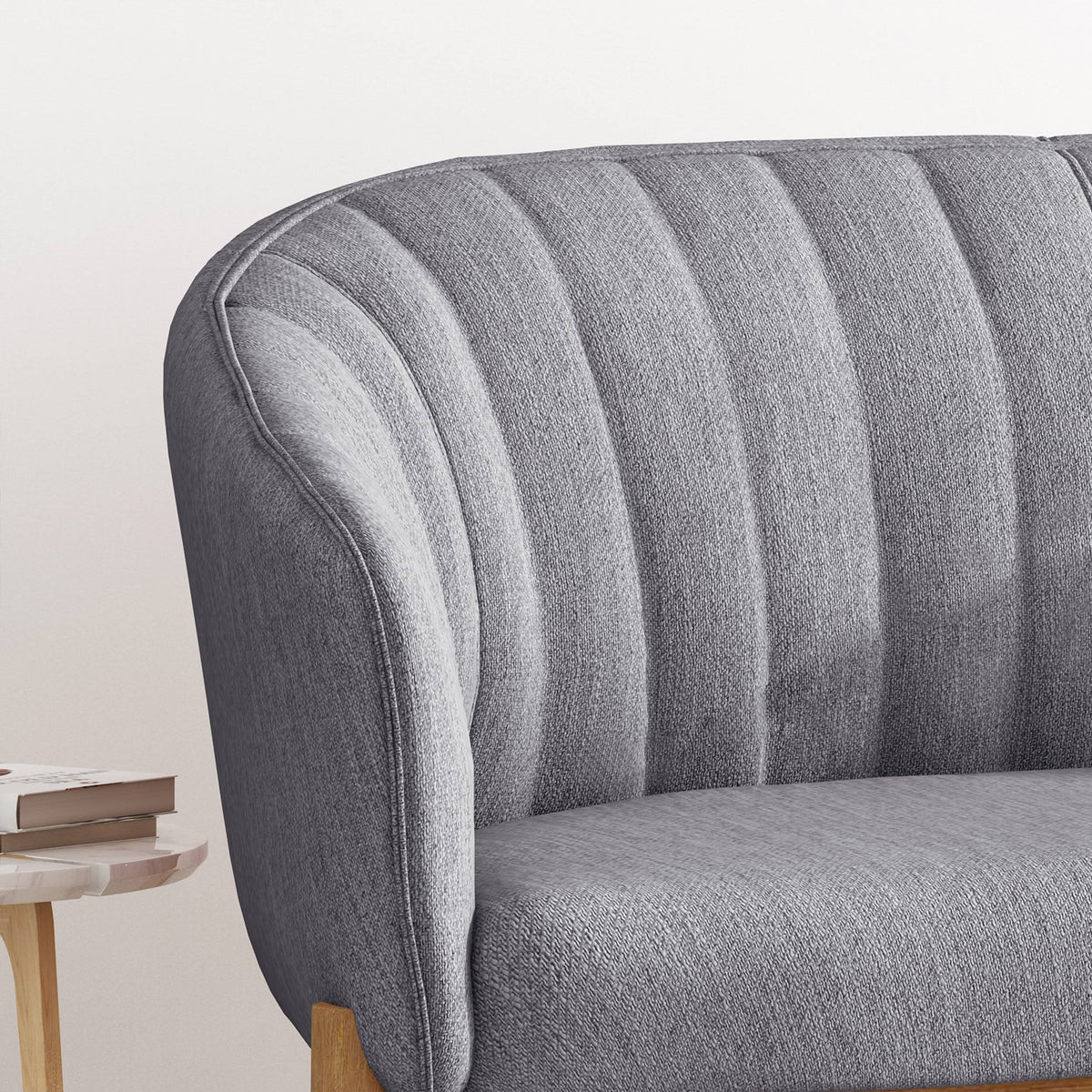 Teal Fabric Loveseat E233