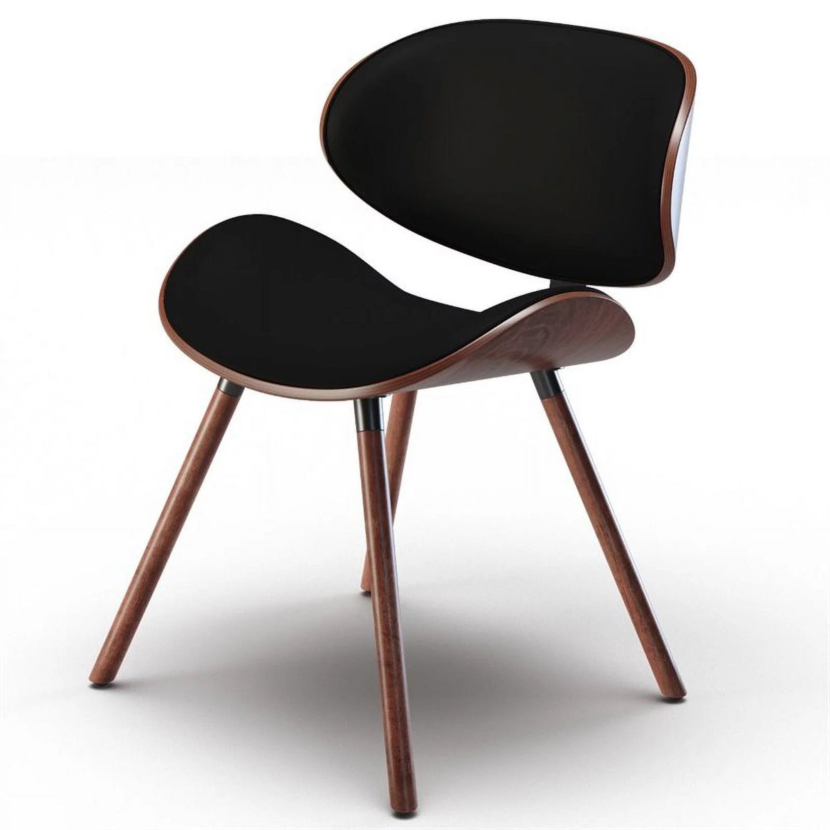 Black Faux Leather Dining Chair Z108909