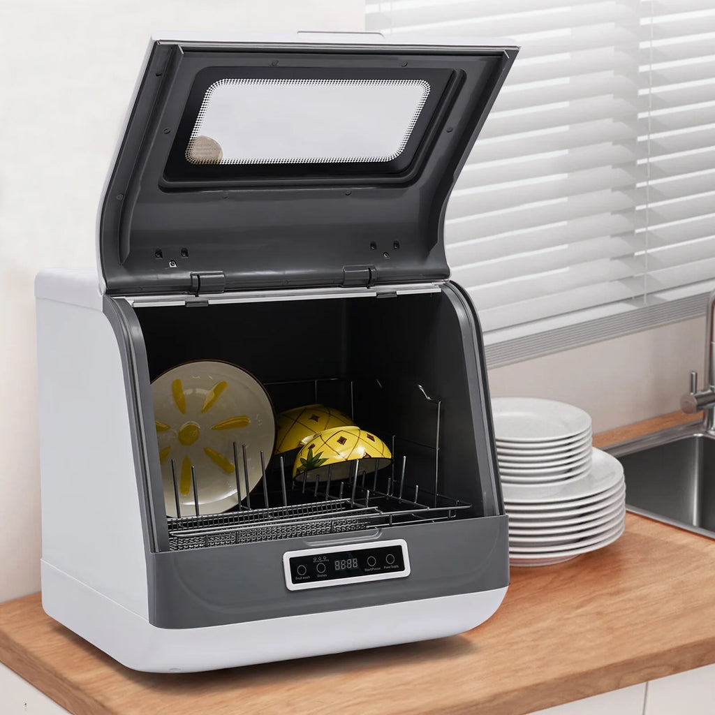 8L Portable Countertop Dishwasher 1200W 3 Washing Programs O502616