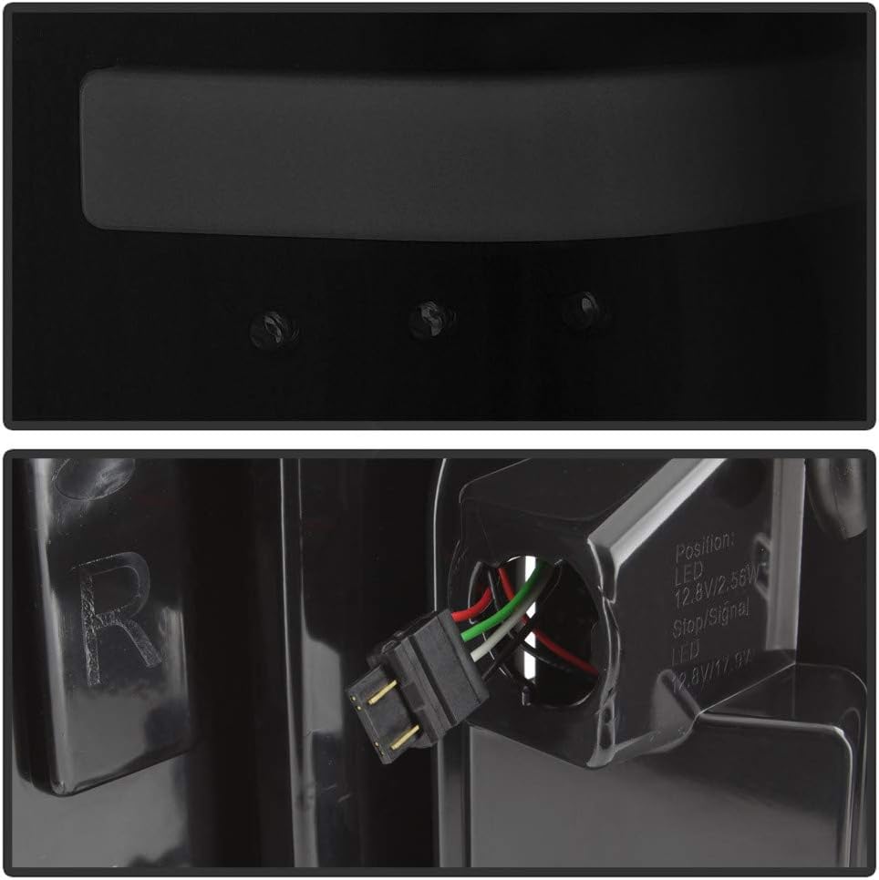 Black Smoke Full LED Tail Lights Brake Lamps V8627