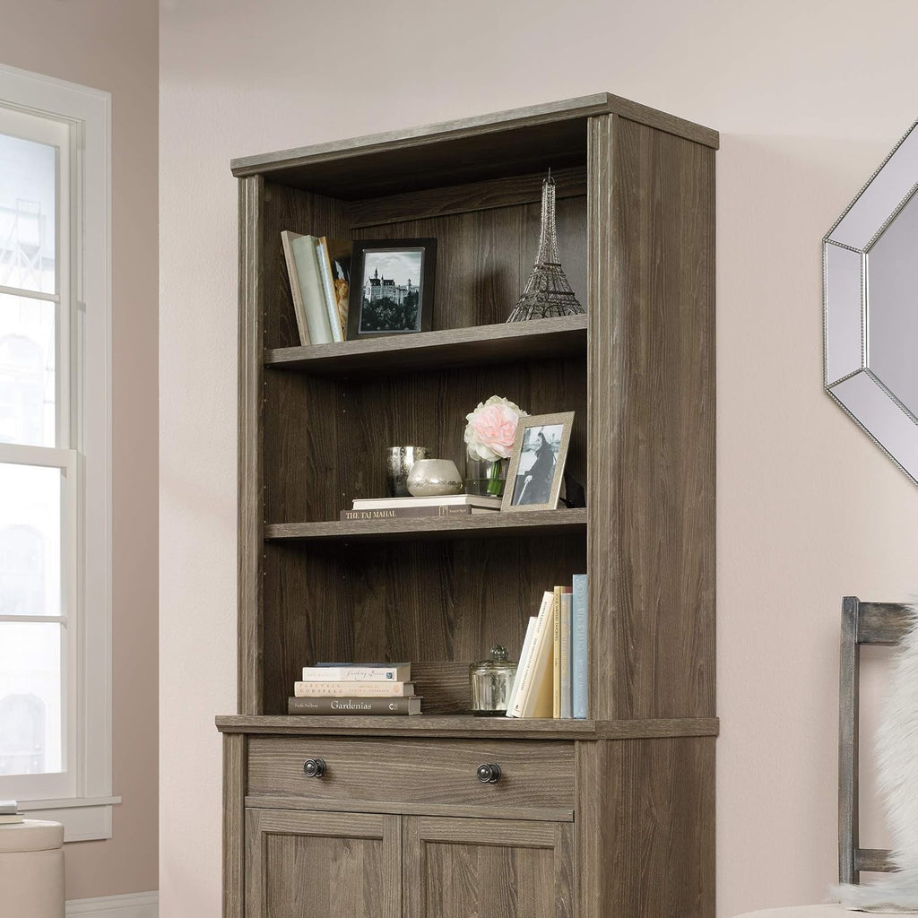 Library Hutch, Emery Oak Finish O126294