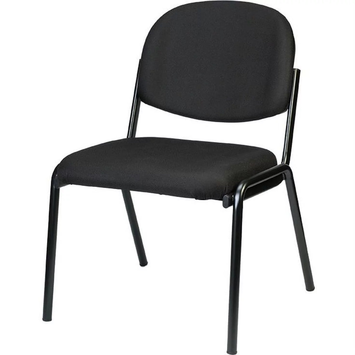 Black Fabric Armless Guest Chair J42968