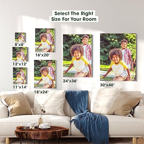 Custom Canvas Prints with Your Photos, 24" L x 36" W R389131