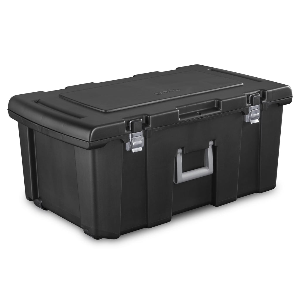 Black Plastic Footlocker O68901