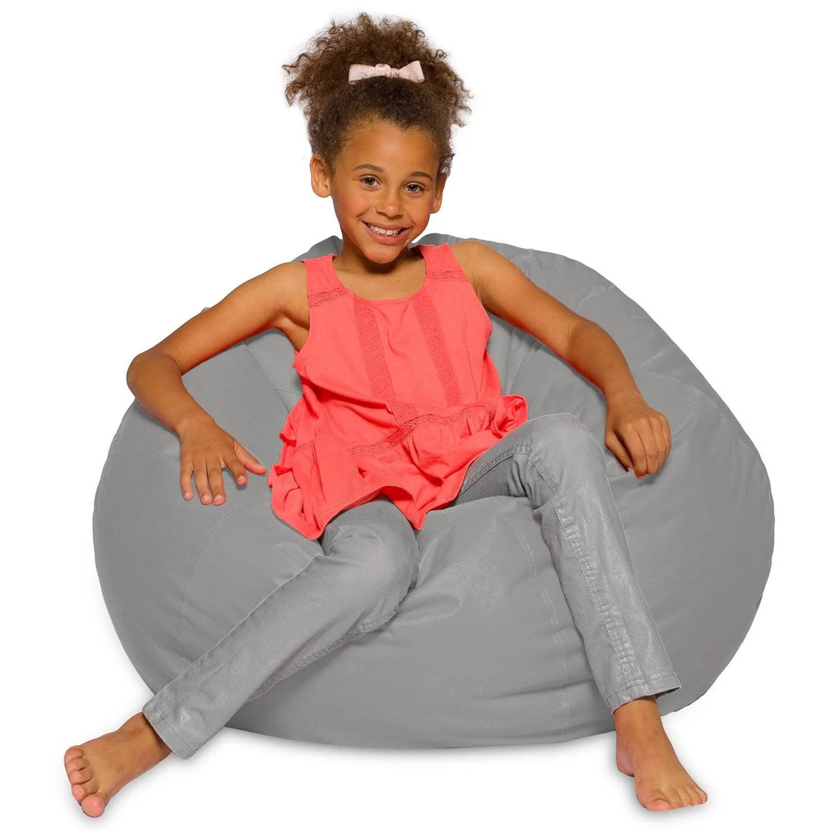48 inch Extra Large Canvas Bean Bag Chair with Machine Washable Cover N800587