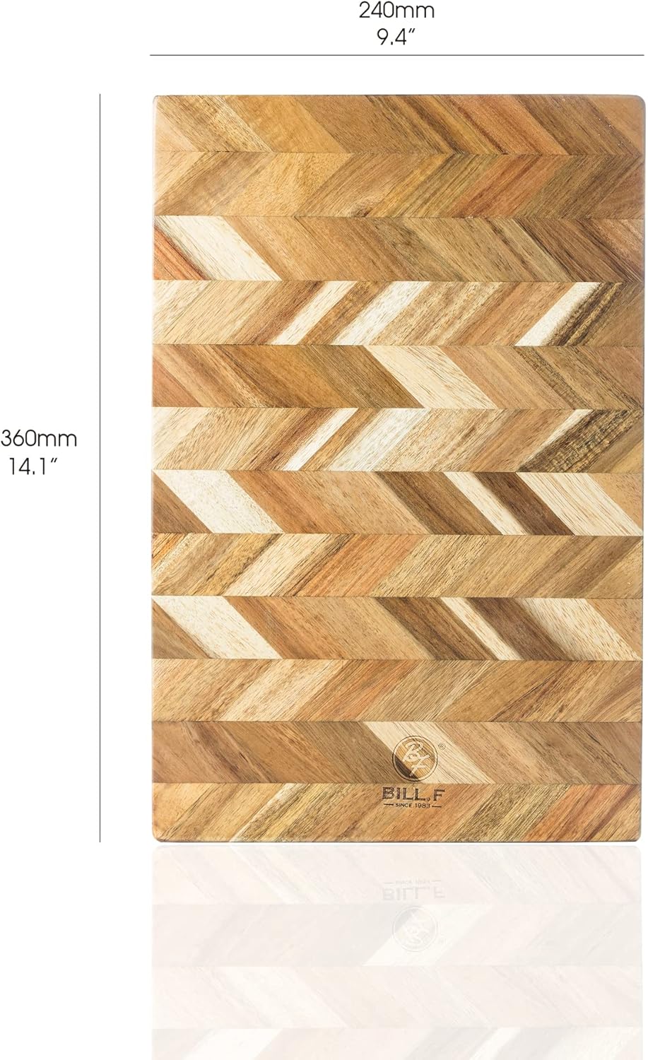 14x9 inch Acacia Wood Cutting Board, Pack of 2 T716