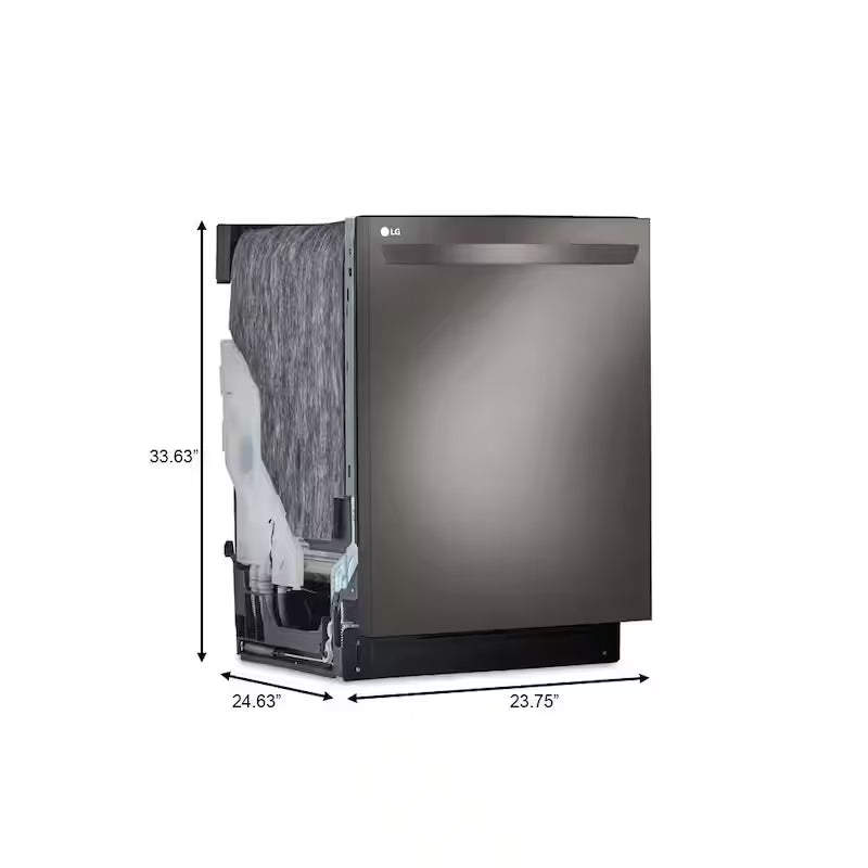 24 in. Black Stainless Steel Dishwasher X365