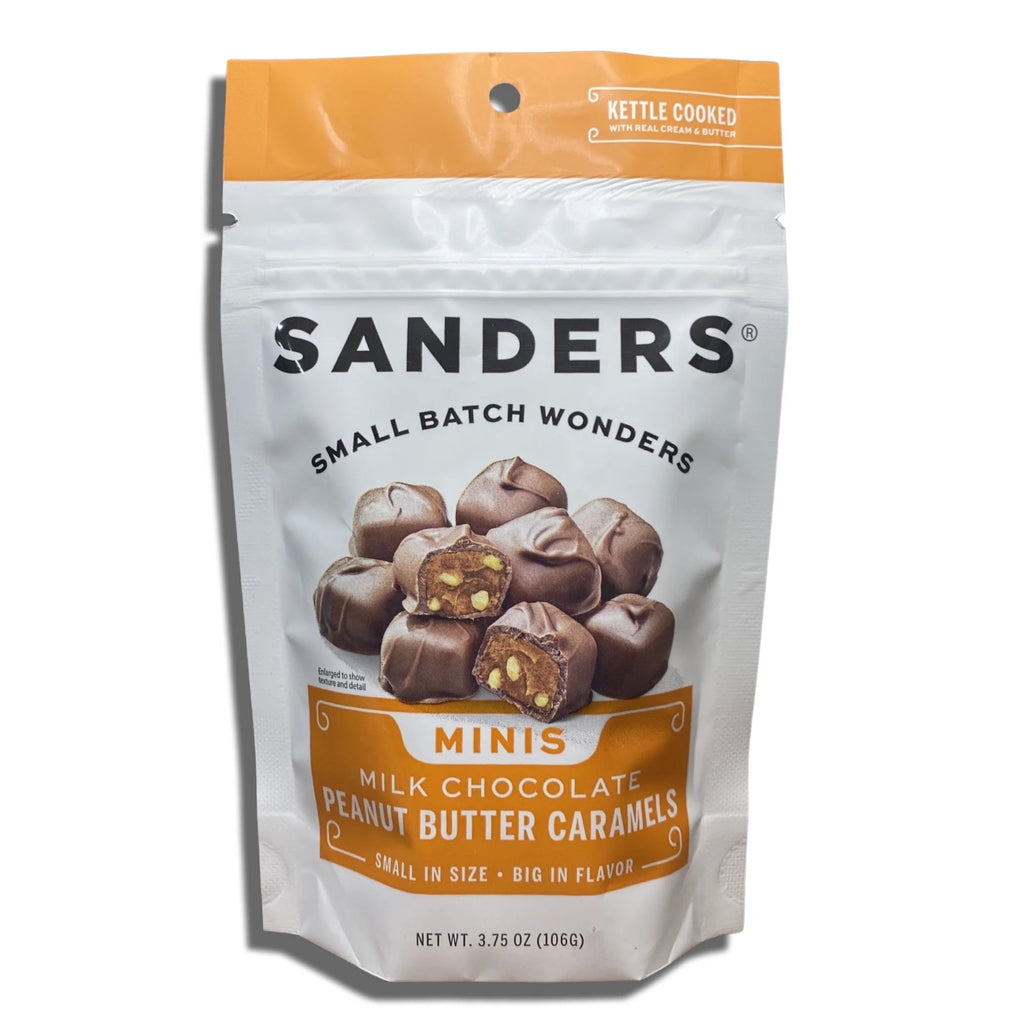 Milk Chocolate Peanut Butter Caramels 3.75 Ounce Bag Value Pack of 4 K85852