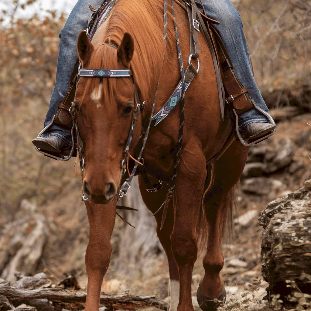 Beaded Slip Ear Headstall V88017