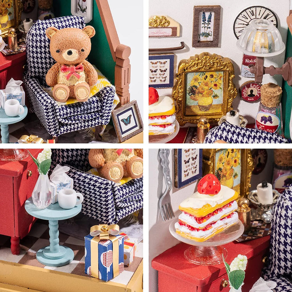 DIY Miniatures Kit with Furniture Wooden Doll House S538