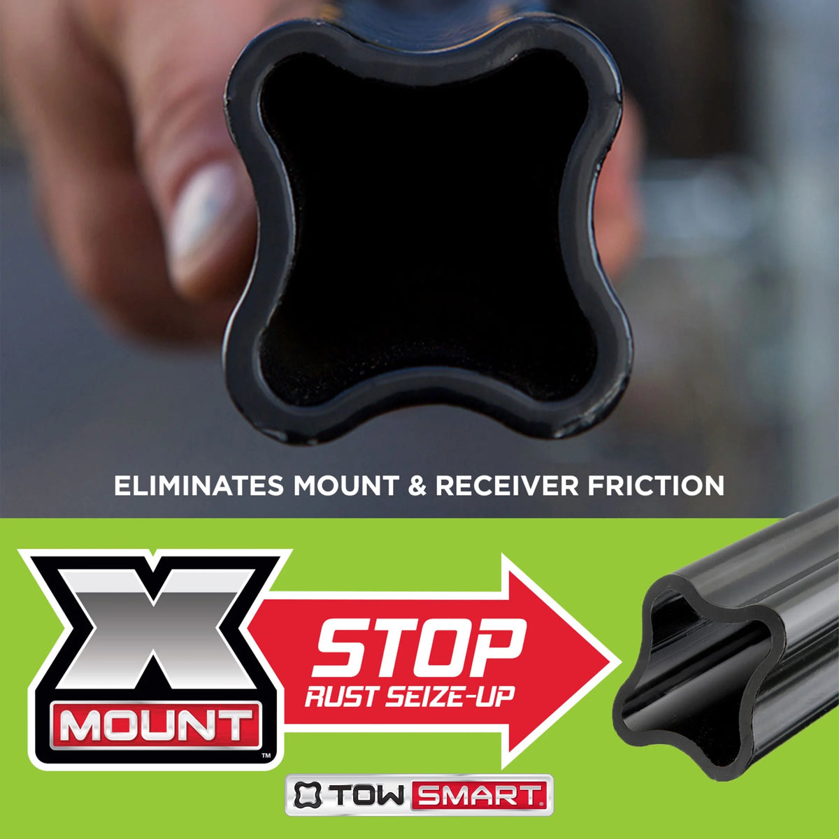 TowSmart Ball Towing X Mount, Class II, 1.25in Drop, 3/4in Rise, 3/4in Shank, 3500lb P486