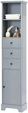 White 3 Drawer Bathroom Cabinet T462757