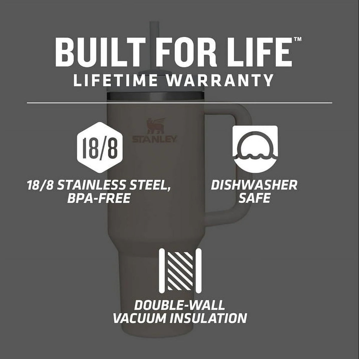 40oz Stainless Steel Tumbler Black V629