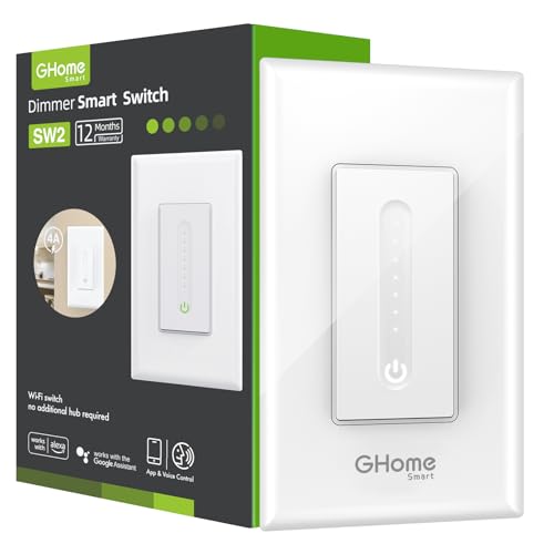 White 4 Pack Wi-Fi Smart Dimmer Switch D31598