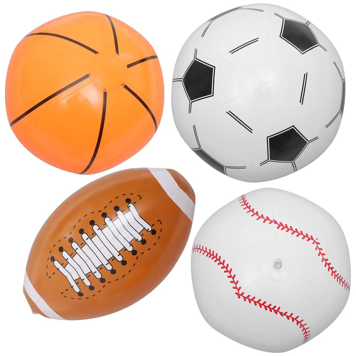 4 Pcs Inflatable Beach Ball Pool Toys C645