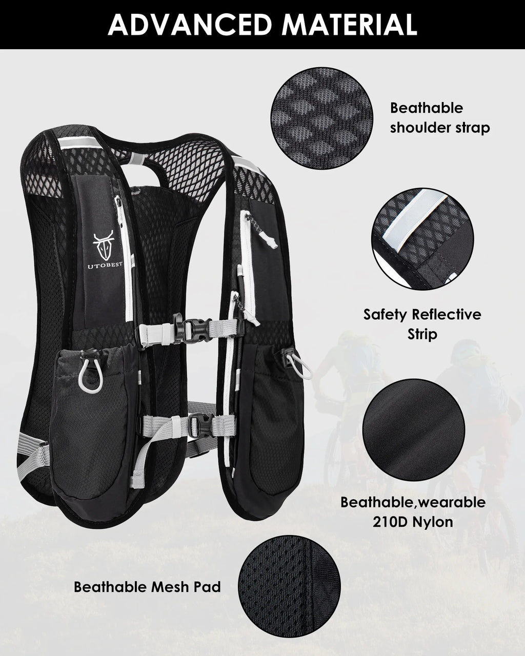Running Backpacks Hydration Pack Running Vest 5L I603
