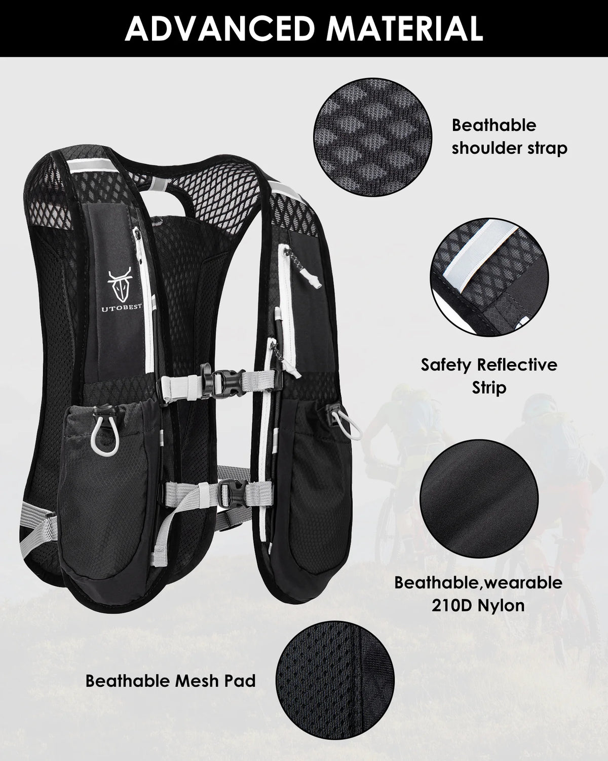 Running Backpacks Hydration Pack Running Vest 5L I603