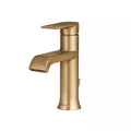 Single Handle Single Hole Bathroom Faucet in Bronzed Gold W416