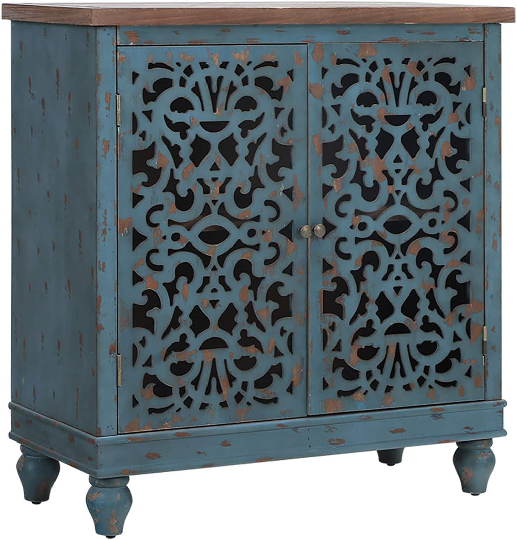 Blue Storage Cabinet with 2 Doors B631427