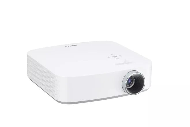 Open Box 100” Portable FHD LED Smart TV Projector - White N2112