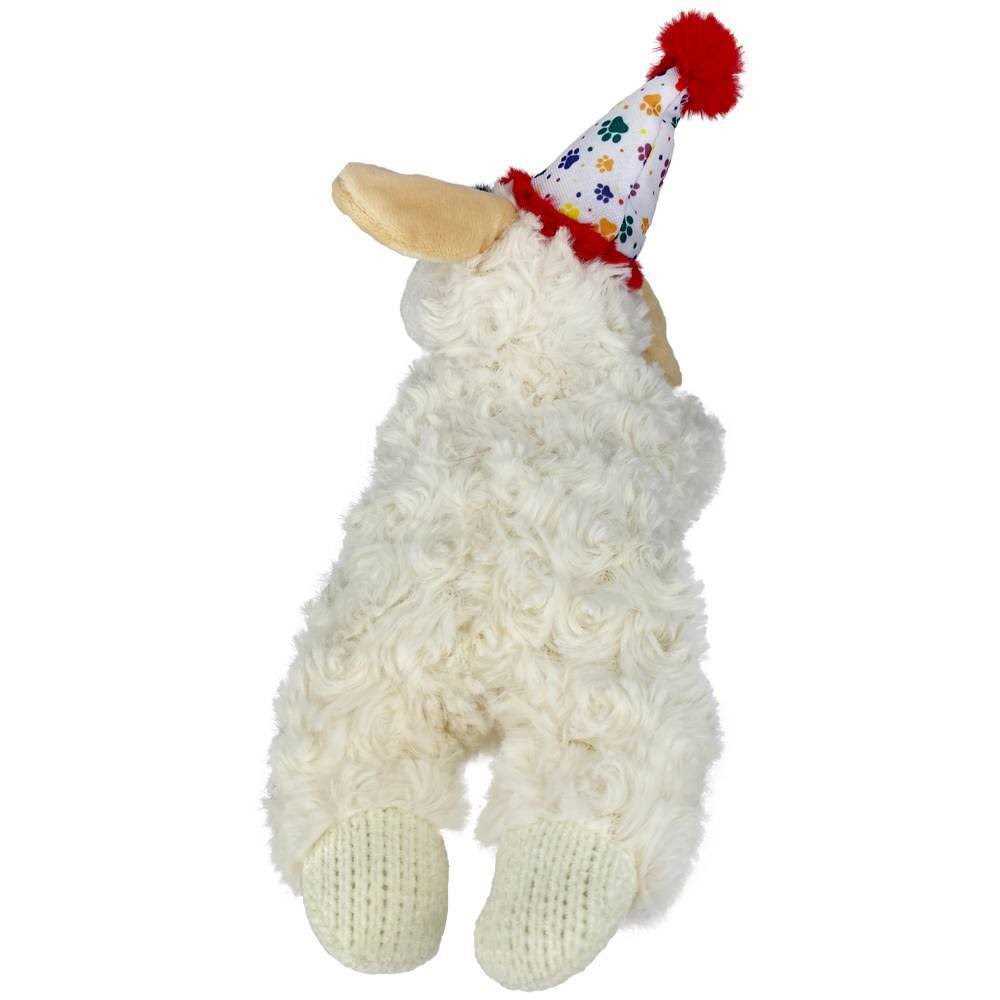 Lamb Chop Dog Toy with Birthday Hat Q336