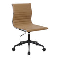 Industrial Task Chair in Black and Camel Faux Leather A2561