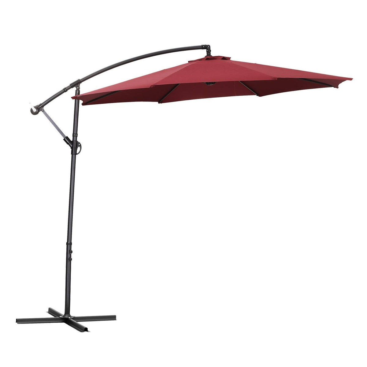 10ft Cantilever Patio Umbrella with Cross Base - Blue Z321359