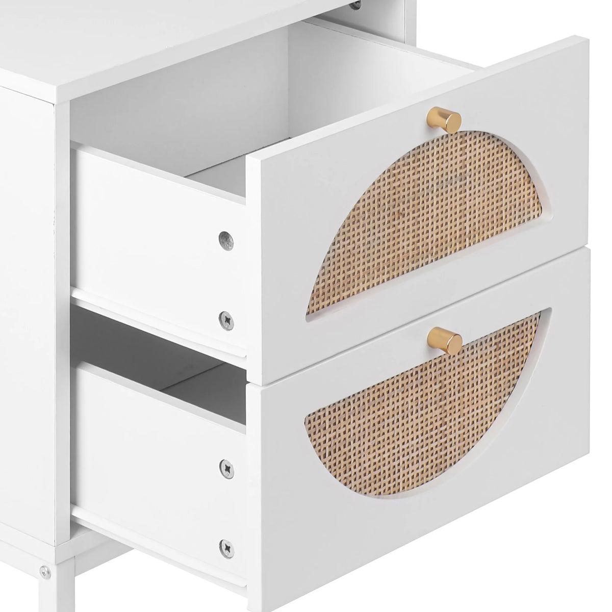 Nightstand Side Table with Two Drawer T162566