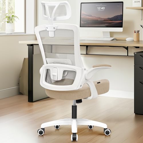 Black Ergonomic Mesh Office Chair with Lumbar Support U876127