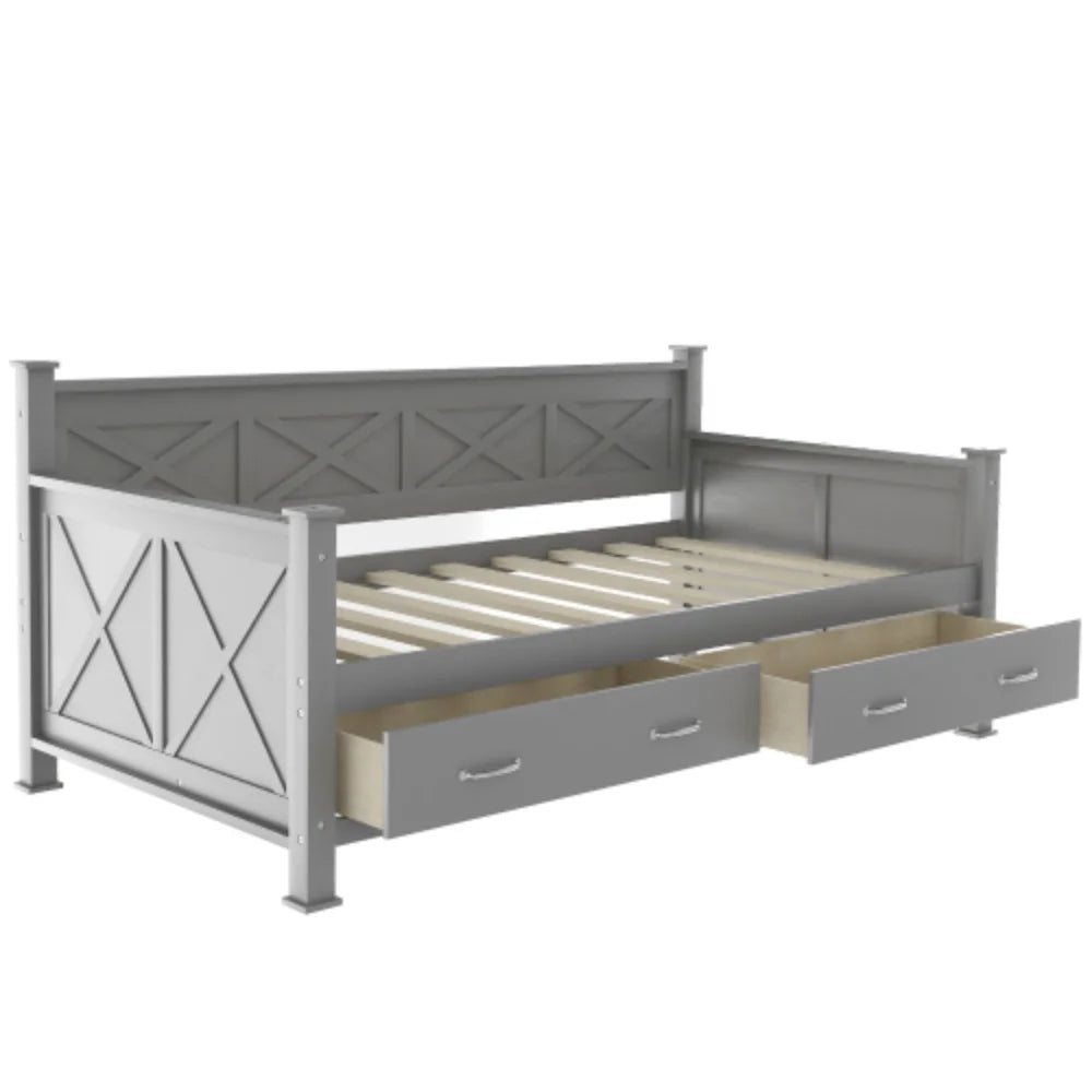 Twin Size Daybed with 2 Drawers L8366