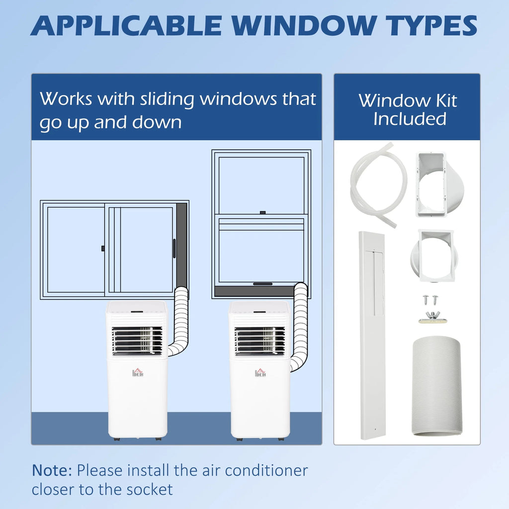 7000 BTU White Portable Air Conditioner Q163871